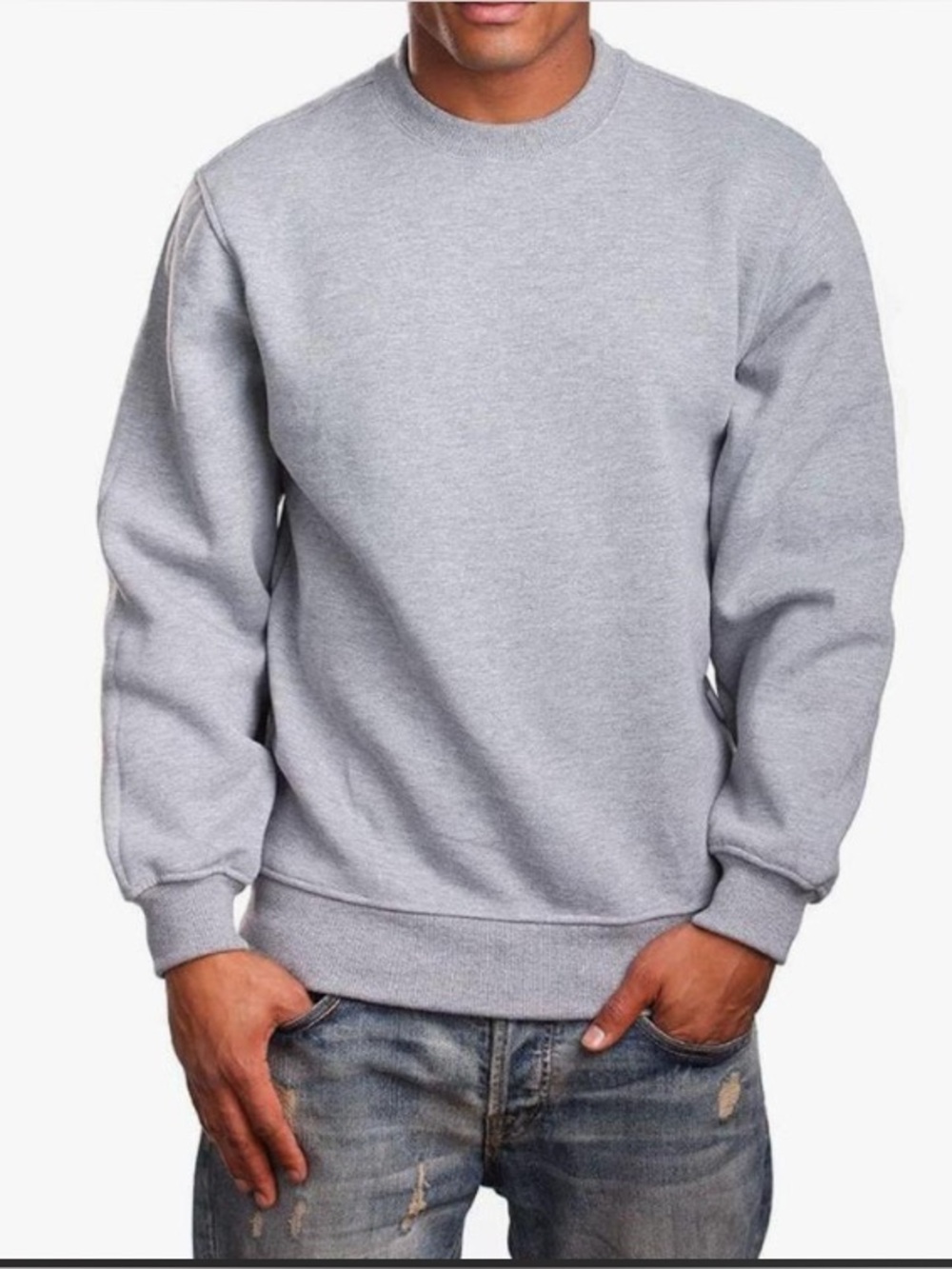 PRO 5 Mens Heavy Weight Fleece Crewneck